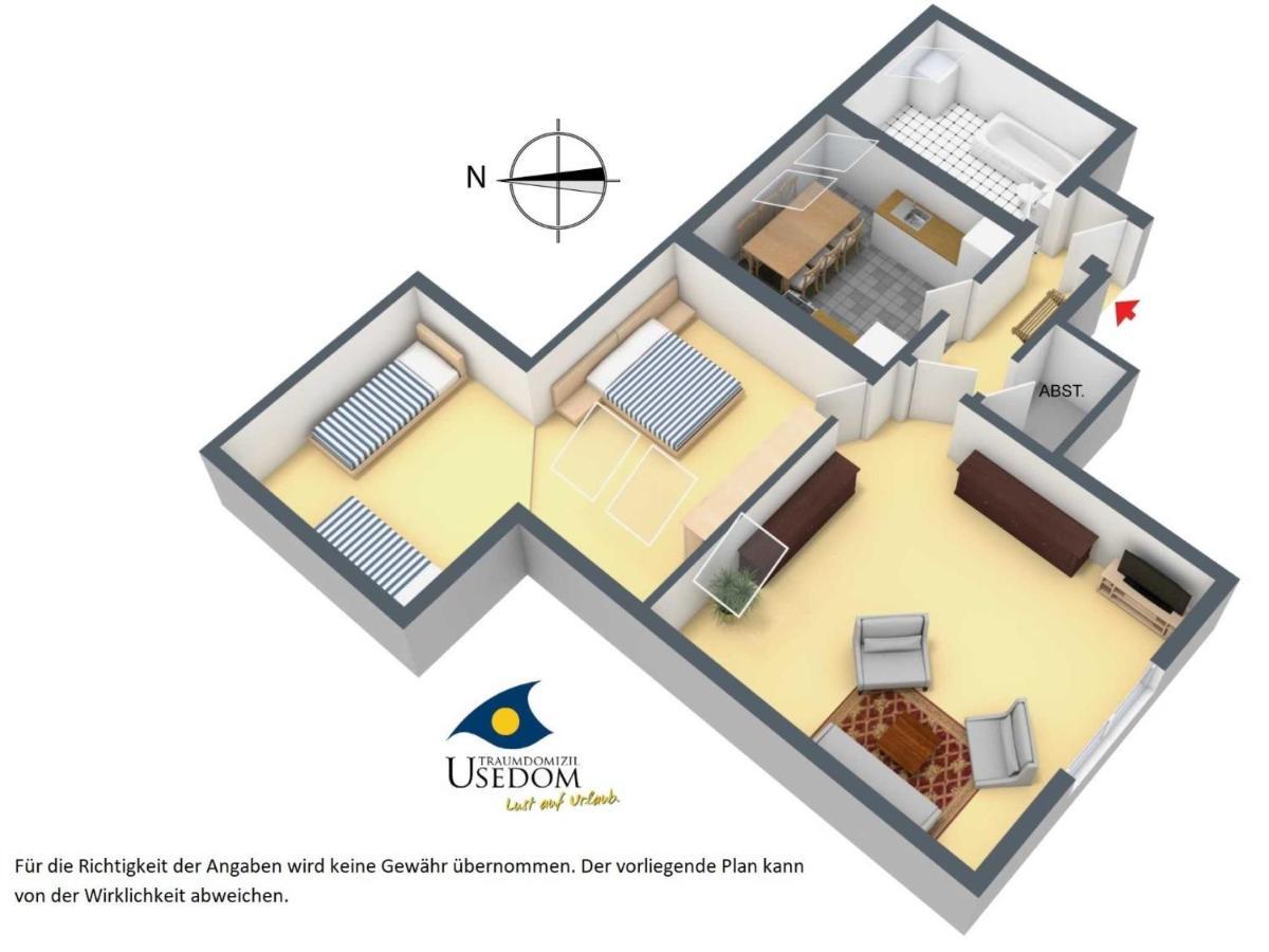 Villa Malve Whg 10 Heringsdorf Dış mekan fotoğraf